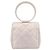 Borsa a mano CHANEL Matelasse in pelle bianca CC Auth 196360M Bianco - vista 2