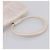 Borsa a mano CHANEL Matelasse in pelle bianca CC Auth 196360M Bianco - vista 7