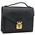 Borsa a mano LOUIS VUITTON Epi Monceau 28 Nero M52122 LV Auth BA14189