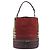 Borsa a tracolla BURBERRY Nova Check Tela Pelle Silver Bordeaux Auth 195068 Argento Bordò - vista 13