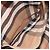 Borsa a tracolla BURBERRY Nova Check Tela Pelle Silver Bordeaux Auth 195068 Argento Bordò - vista 21