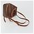 Céline Zaino CELINE Macadam PVC Leather Brown Gold Tone Auth BA14576A Marrone - vista 8