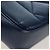Borsa a tracolla CHANEL Matelasse con catena in pelle d'agnello blu e oro CC Auth 196001M D'oro - vista 19