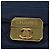 Borsa a tracolla CHANEL Matelasse con catena in pelle d'agnello blu e oro CC Auth 196001M D'oro - vista 21