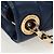 Borsa a tracolla CHANEL Matelasse con catena in pelle d'agnello blu e oro CC Auth 196001M D'oro - vista 9