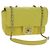 Borsa a tracolla CHANEL Matelasse 20 in pelle gialla con catena e CC argento Auth 195108M Giallo