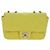 Borsa a tracolla CHANEL Matelasse 20 in pelle gialla con catena e CC argento Auth 195108M Giallo - vista 13
