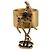 Anello CHANEL Motif Bambi Metallo Tono Oro Nero CC Auth bs36552 - vista 2