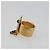 Anello CHANEL Motif Bambi Metallo Tono Oro Nero CC Auth bs36552 - vista 4