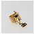 Anello CHANEL Motif Bambi Metallo Tono Oro Nero CC Auth bs36552 - vista 7