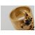 Anello CHANEL Motif Bambi Metallo Tono Oro Nero CC Auth bs36552 - vista 8
