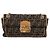 Borsa a tracolla con catena FENDI Zucca Canvas Nero e Marrone Auth 195522V - vista 13