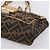 Borsa a tracolla con catena FENDI Zucca Canvas Nero e Marrone Auth 195522V - vista 14