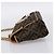 Borsa a tracolla con catena FENDI Zucca Canvas Nero e Marrone Auth 195522V - vista 3