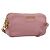 Borsa a tracolla Miu Miu in pelle rosa tono oro Auth 196211