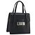Borsa a Mano BURBERRY Pelle Nero Argento Auth 196118