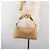 Borsa a tracolla CHANEL Wild Stitch in pelle beige e oro CC Auth 195981A D'oro - vista 23