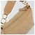 Borsa a tracolla CHANEL Wild Stitch in pelle beige e oro CC Auth 195981A D'oro - vista 6
