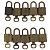 LOUIS VUITTON Padlock 10 Set Padlock metal Gold LV Auth 192560 Golden - view 2