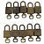 LOUIS VUITTON Padlock 10 Set Padlock metal Gold LV Auth 192560 Golden - view 3