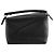 LOEWE - Borsa a tracolla Puzzle Mini Loewe in pelle grana grossa nera Nero - vista 3
