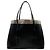 Tote in pelle nera con occhielli Alaïa Nero - vista 3