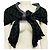Sciarpa in lana Gucci Black / Grey GG Logo con bordo frangiato Nero - vista 2