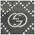 Sciarpa in lana Gucci Black / Grey GG Logo con bordo frangiato Nero - vista 3