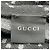 Sciarpa in lana Gucci Black / Grey GG Logo con bordo frangiato Nero - vista 4