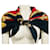 Hermès Hermes Dark Navy Blue / Red / Gold Multi Bride de Cour Seidentwill-Schal Mehrfarben  - Ansicht 2
