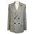 Blazer cruzado Tibi Grey Multi Grant Suiting Gris