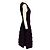 Alaïa Vestido midi evasê em malha cintilante roxa sem mangas e decote em V Alaia - vista 2