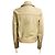 Closed Giacca in pelle di agnello Moto Zip Beige Chiusa - vista 3