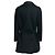 Chloé Chloe Anthracite Grey Belted Wool Coat with Asymmetrical Buttons - view 3