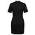 Fendi schwarzes Kurzarm-Cocktailkleid mit Plissee-Effekt - Ansicht 3