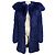 Cappotto in shearling blu cobalto Lanvin