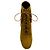 Stivaletti stringati con frange in camoscio Cognac Saint Laurent Marrone - vista 4