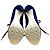 Stivaletti Miu Miu in camoscio blu con lacci e peep toe - vista 6