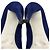 Stivaletti Miu Miu in camoscio blu con lacci e peep toe - vista 7