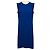 Vestido vaina sin mangas de lana Akris Enzian Blue Azul
