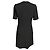 Barbara Bui Midi-Kleid aus schwarzem Krepp mit Ketten-Juwelen-Ausschnitt - Ansicht 3