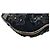 Bolsa Satchel Oscar de la Renta em couro de bezerro preto com flores e alças em python bronze - vista 4