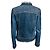Giacca di jeans Junya Watanabe blu con bordo intrecciato e frange - vista 3