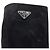 Prada Hohe Absatzstiefel aus Wildleder Schwarz / Logo-Plakette Silber - Ansicht 8