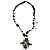 Collar Statement Chanel Haute Couture Otoño Invierno 2006 con logo CC, piedras multicolores y cristales - vista 7