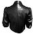 Top corto de piel de cordero negro con botones frontales Ralph Lauren Black Label - vista 3