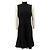 Vestido sin mangas a capas Akris Punto Black Negro