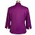 Akris Punto Magenta Button Front Wool and Angora Jacket Purple - view 3
