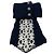 Chanel Navy / Ecru 2018 Strickkragen aus Wolle und Kaschmir Marineblau - Ansicht 3