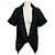 Vera Wang Charcoal Grey Sequin Embellished Short Sleeved Wool Jacket